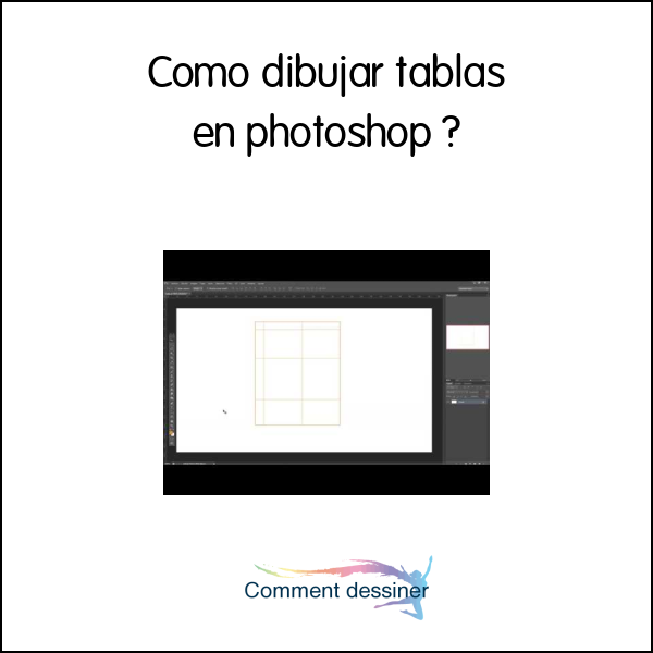 Como dibujar tablas en photoshop